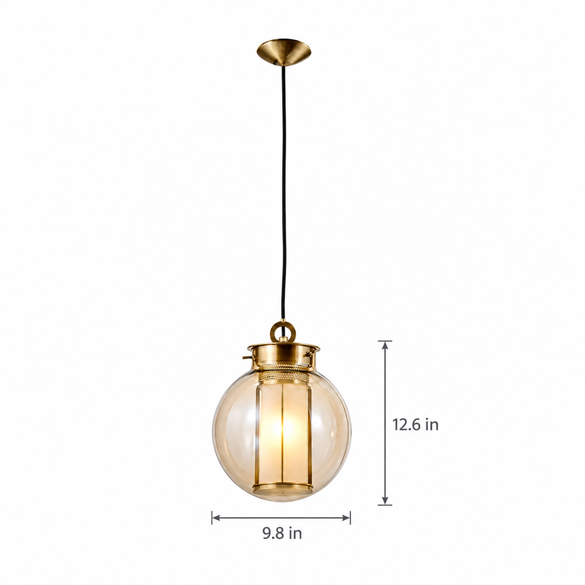 Lavisa - Amber Glass Pendant Light