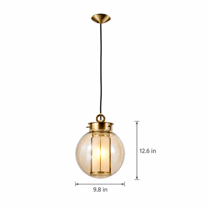 Lavisa - Amber Glass Pendant Light