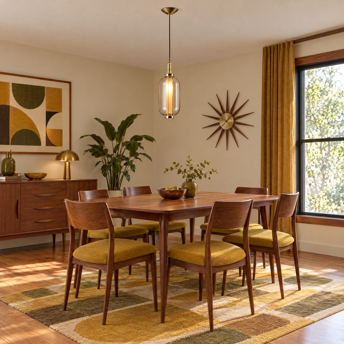 Lavisa - Amber Glass Pendant Light
