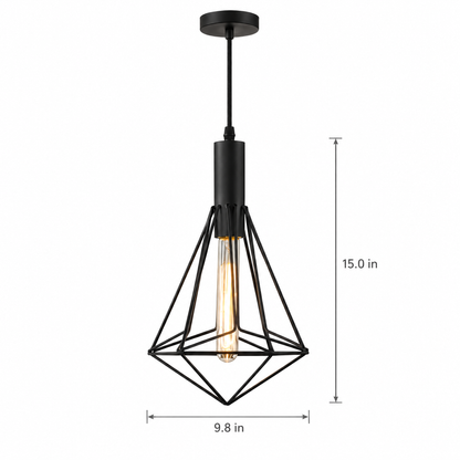 Lavisa - Black Wire Cage Pendant Light