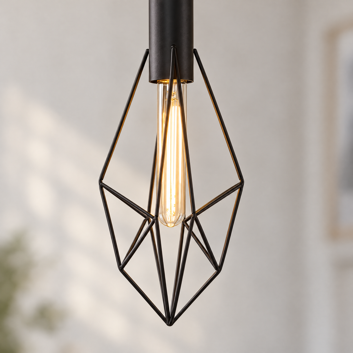 Lavisa - Black Wire Cage Pendant Light