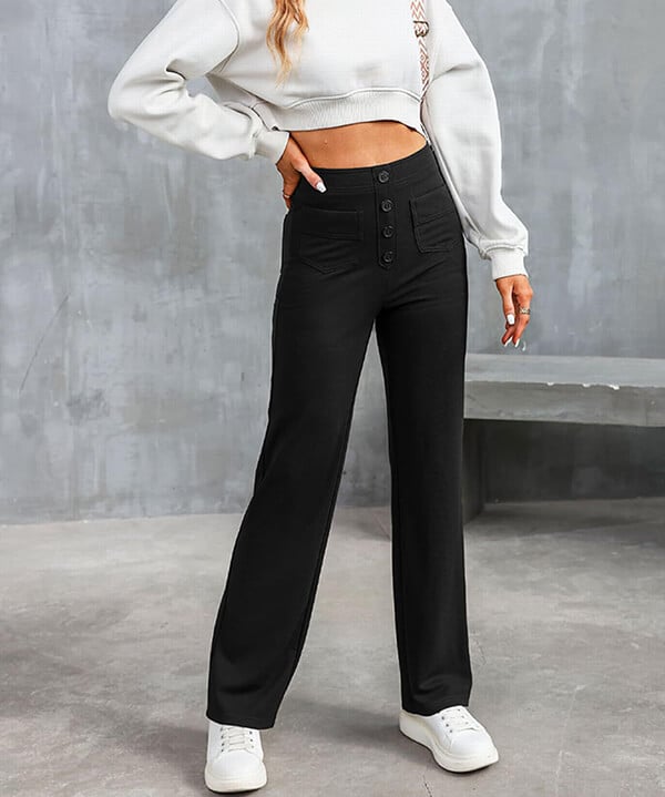 Lavisa - High Waist Stretch Trousers