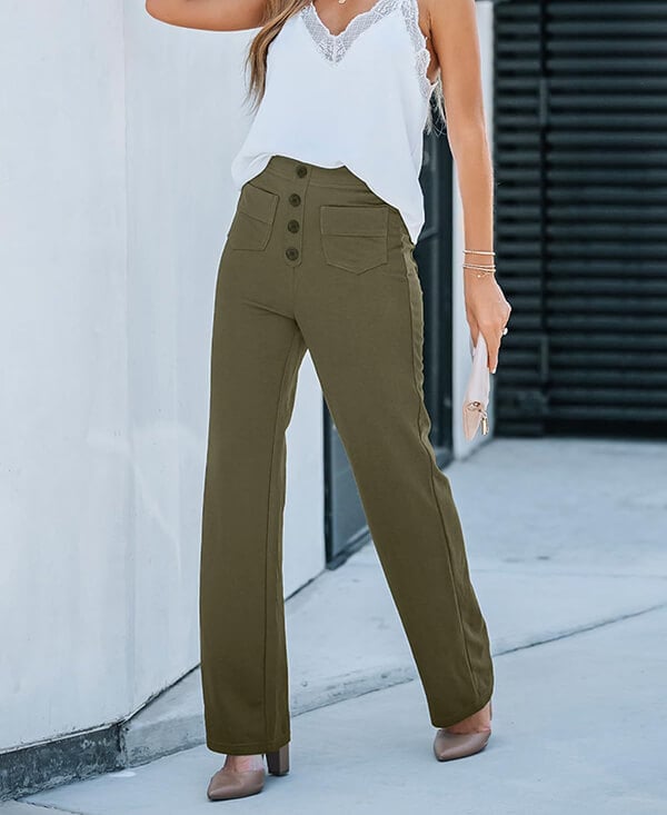 Lavisa - High Waist Stretch Trousers