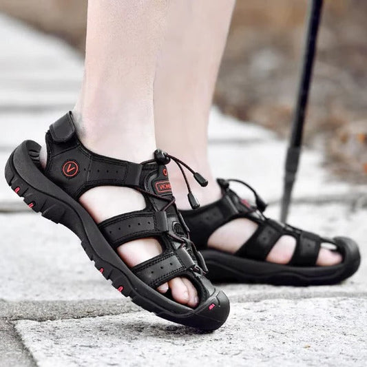 Men’s All-Weather Slip-On Comfort Sandals - Front View | Lavisa