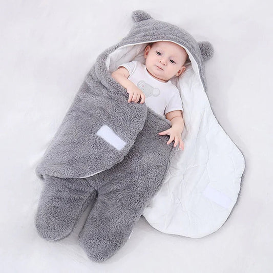 Plush Baby Bear Swaddle Pajamas - Front View | Lavisa