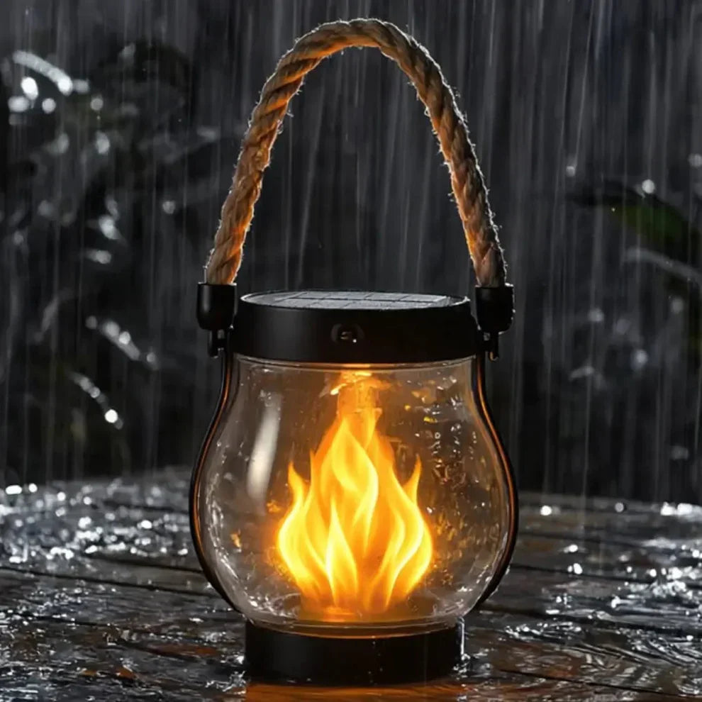 Lavisa - Outdoor Solar Flame Lantern