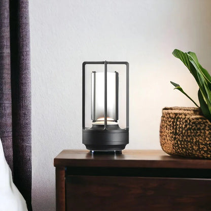 Lavisa modern cordless table lamp with touch control and minimalist design