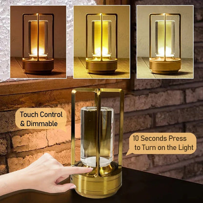 Lavisa modern cordless table lamp with touch control and minimalist design (View 4)