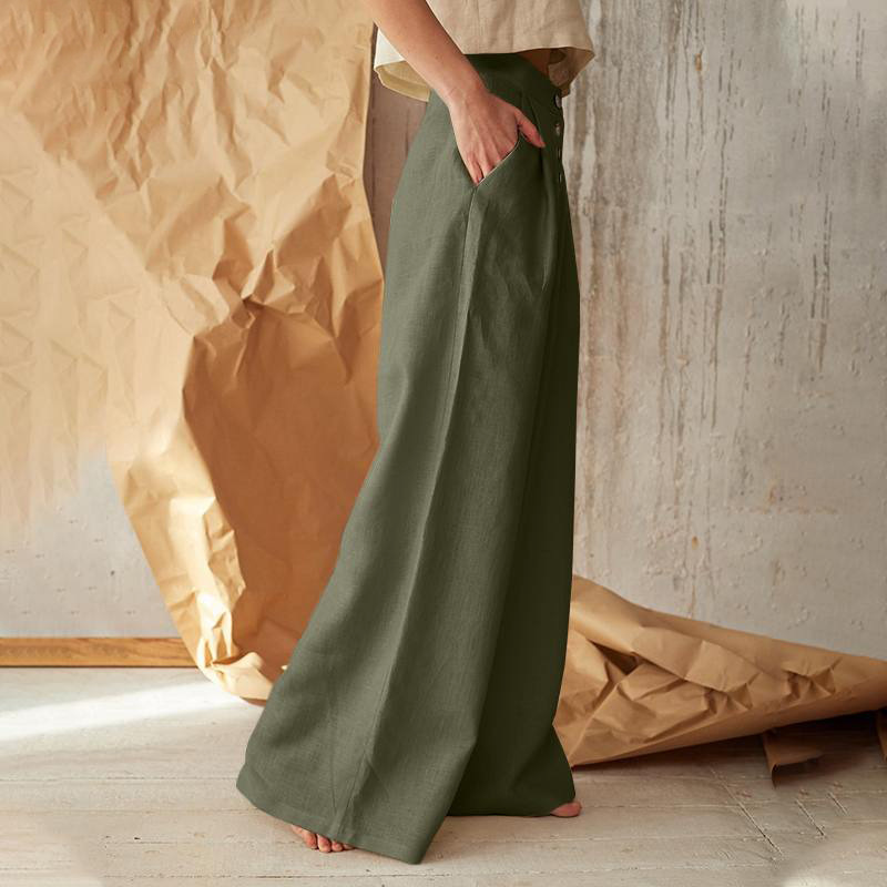 Lavisa - Everyday Cotton Wide-Leg Pants