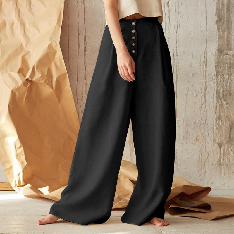 Lavisa - Everyday Cotton Wide-Leg Pants