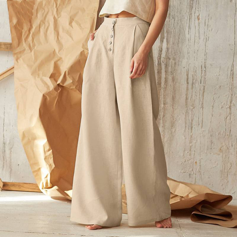 Lavisa - Everyday Cotton Wide-Leg Pants