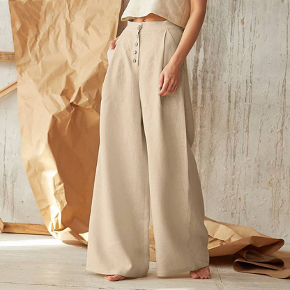 Lavisa - Everyday Cotton Wide-Leg Pants