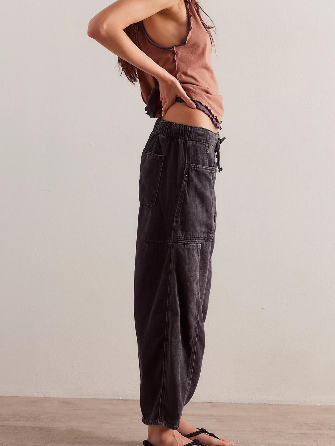 Lavisa - Relaxed Pull-On Cotton Denim Jeans