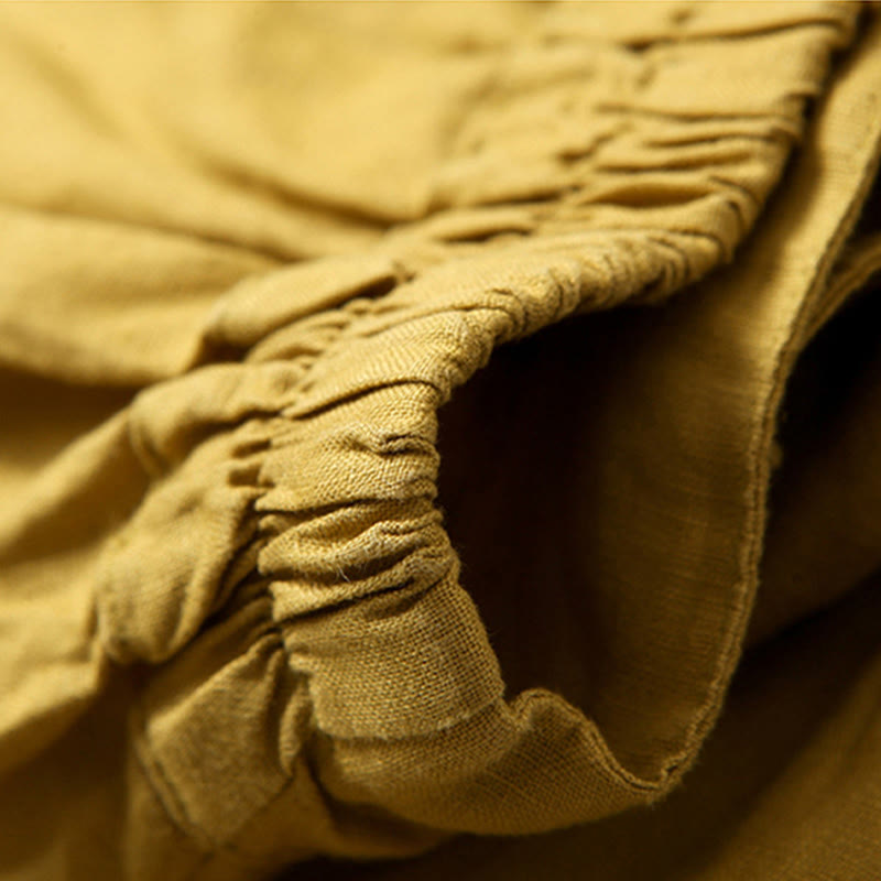 Lavisa - High Waisted Linen Wide Leg Trousers