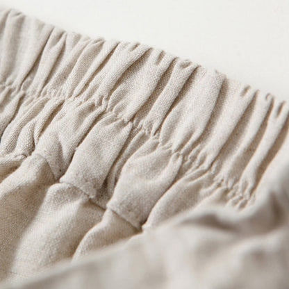 Lavisa - High Waisted Linen Wide Leg Trousers