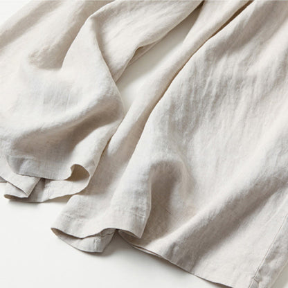Lavisa - High Waisted Linen Wide Leg Trousers