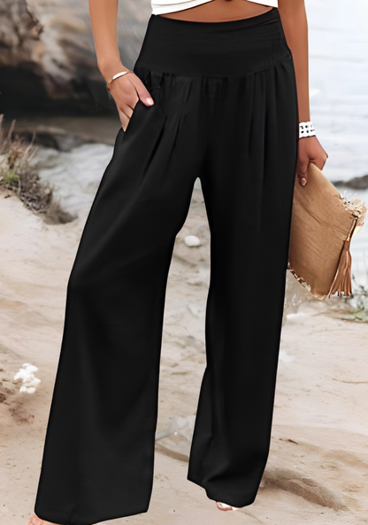Lavisa - Womens Flowy Wide Leg Beach Pants