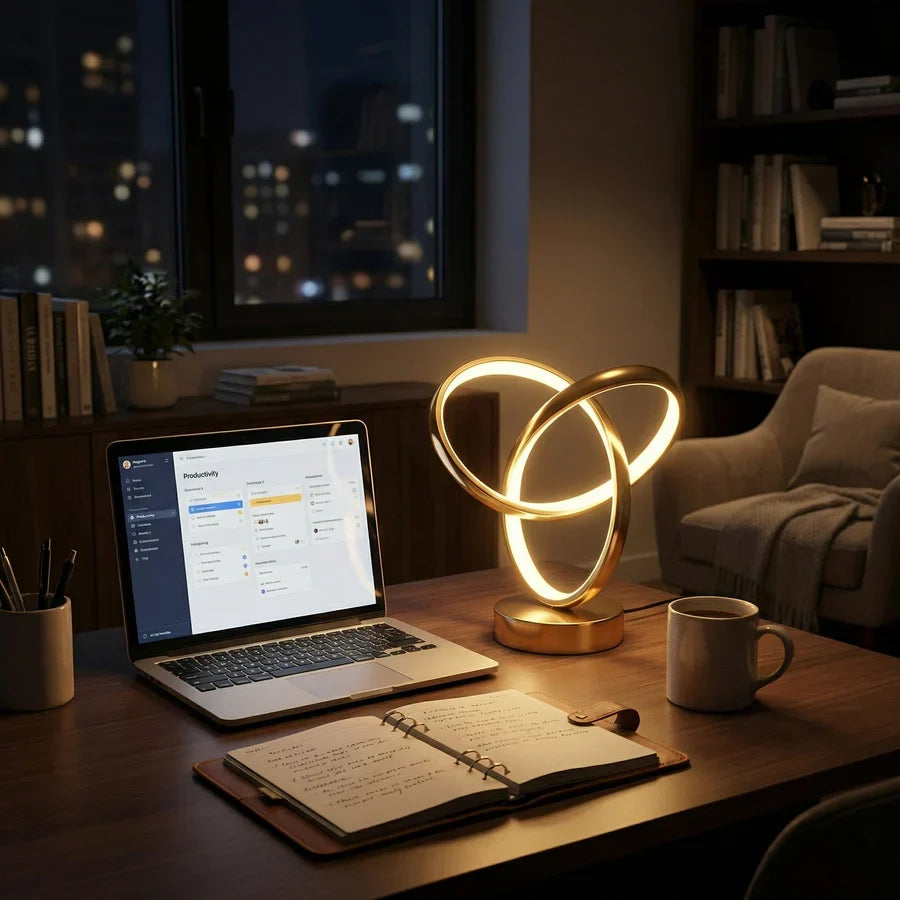 Lavisa - Modern Spiral LED Desk Accent Lamp
