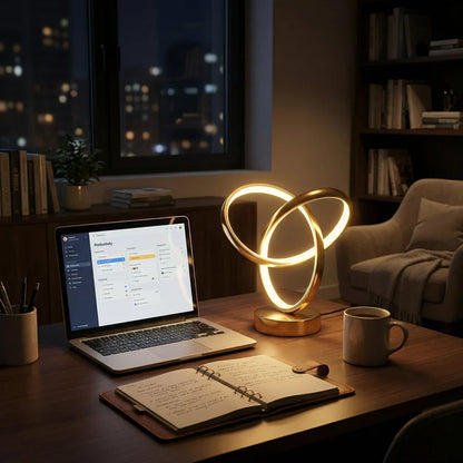 Lavisa - Modern Spiral LED Desk Accent Lamp