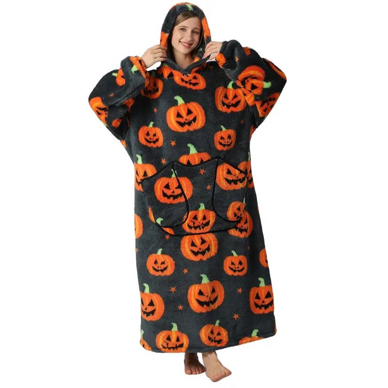 Lavisa - Oversized Wearable Blanket Hoodie with Double Layer Fleece and Sherpa