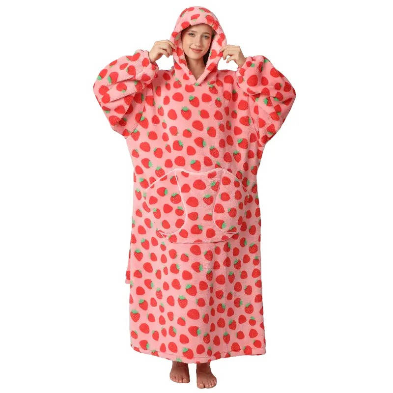 Lavisa - Oversized Wearable Blanket Hoodie with Double Layer Fleece and Sherpa