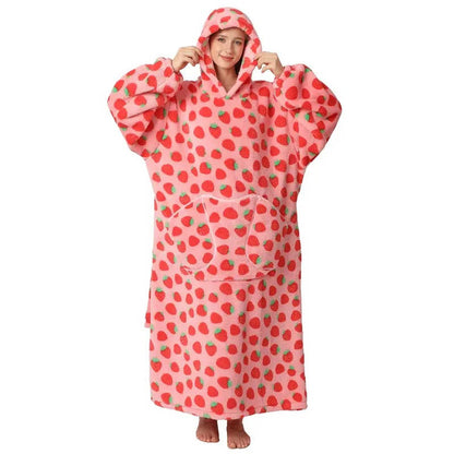 Lavisa - Oversized Wearable Blanket Hoodie with Double Layer Fleece and Sherpa