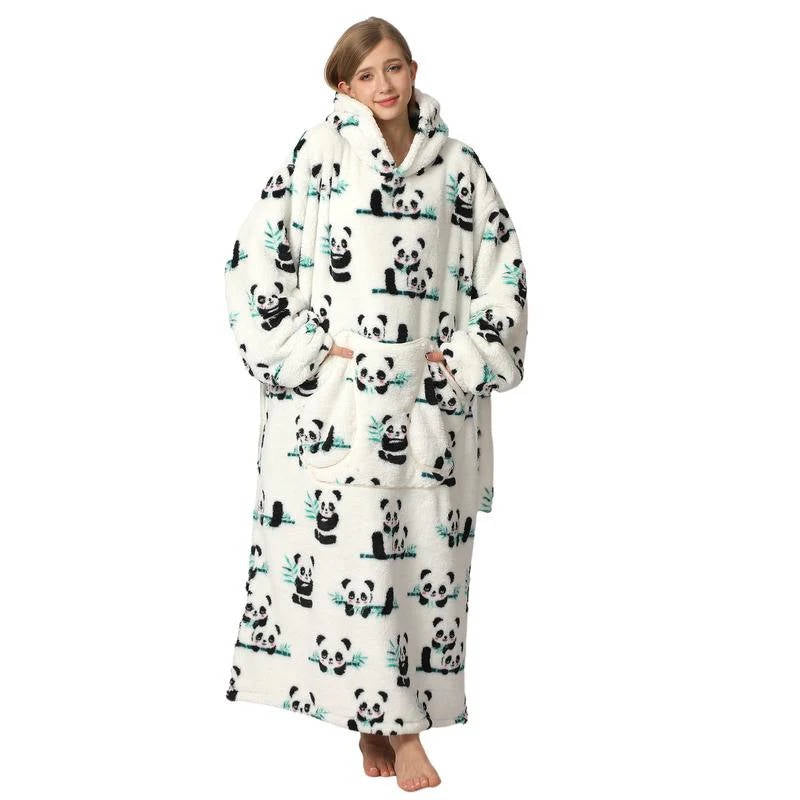Lavisa - Oversized Wearable Blanket Hoodie with Double Layer Fleece and Sherpa