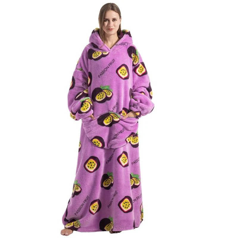 Lavisa - Oversized Wearable Blanket Hoodie with Double Layer Fleece and Sherpa