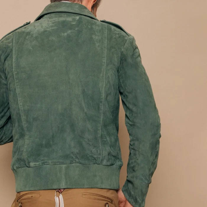 Lavisa - Retro Lapel Suede Jacket for Men