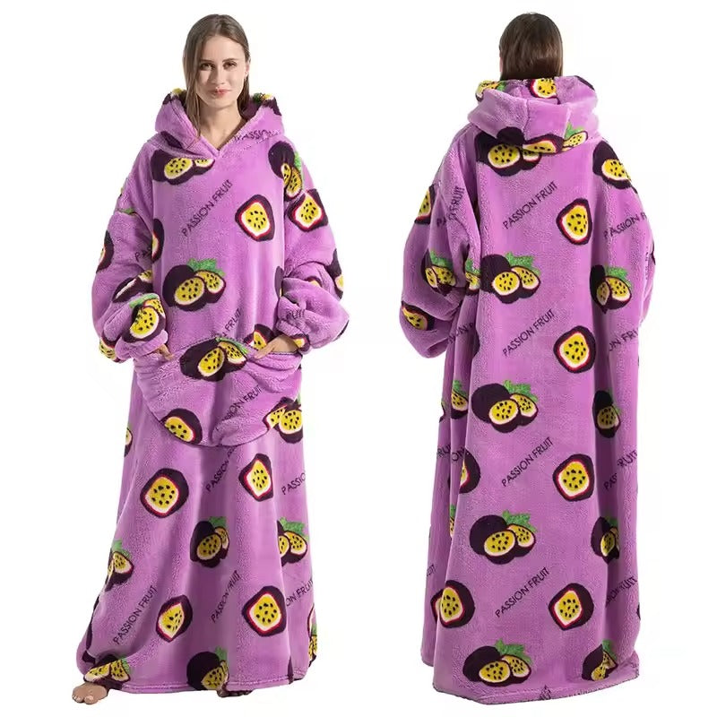 Lavisa - Oversized Wearable Blanket Hoodie with Double Layer Fleece and Sherpa
