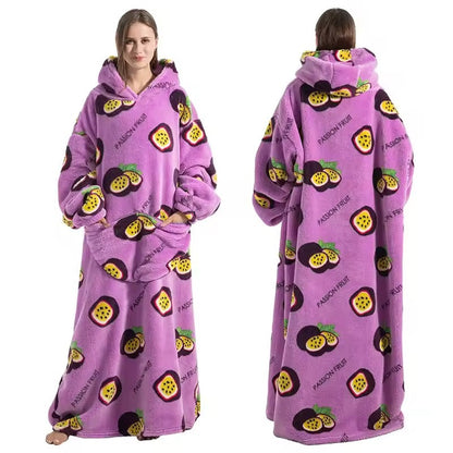 Lavisa - Oversized Wearable Blanket Hoodie with Double Layer Fleece and Sherpa