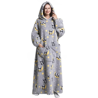 Lavisa - Oversized Wearable Blanket Hoodie with Double Layer Fleece and Sherpa