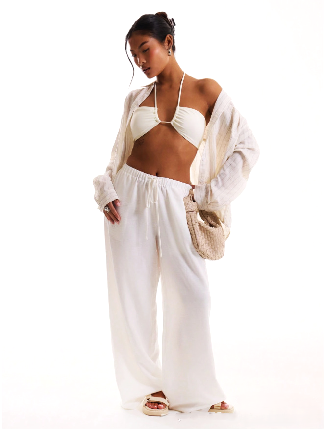 Lavisa - Solara Wide Leg Linen Trousers