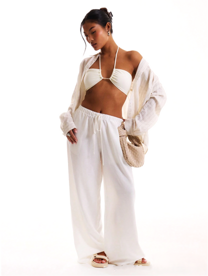 Lavisa - Solara Wide Leg Linen Trousers