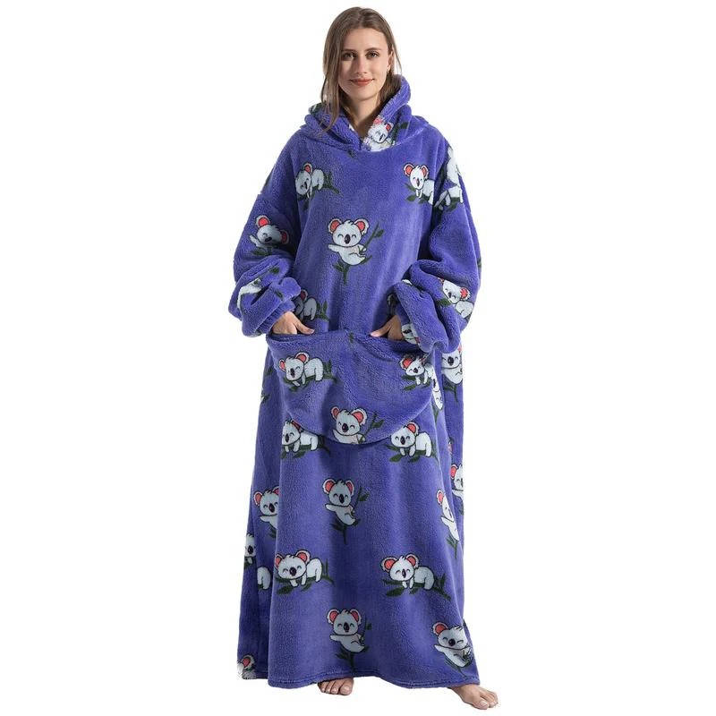 Lavisa - Oversized Wearable Blanket Hoodie with Double Layer Fleece and Sherpa