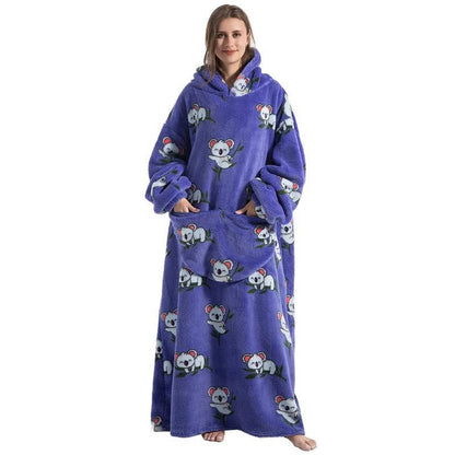 Lavisa - Oversized Wearable Blanket Hoodie with Double Layer Fleece and Sherpa