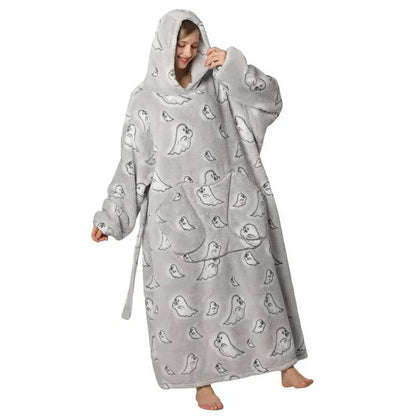 Lavisa - Oversized Wearable Blanket Hoodie with Double Layer Fleece and Sherpa