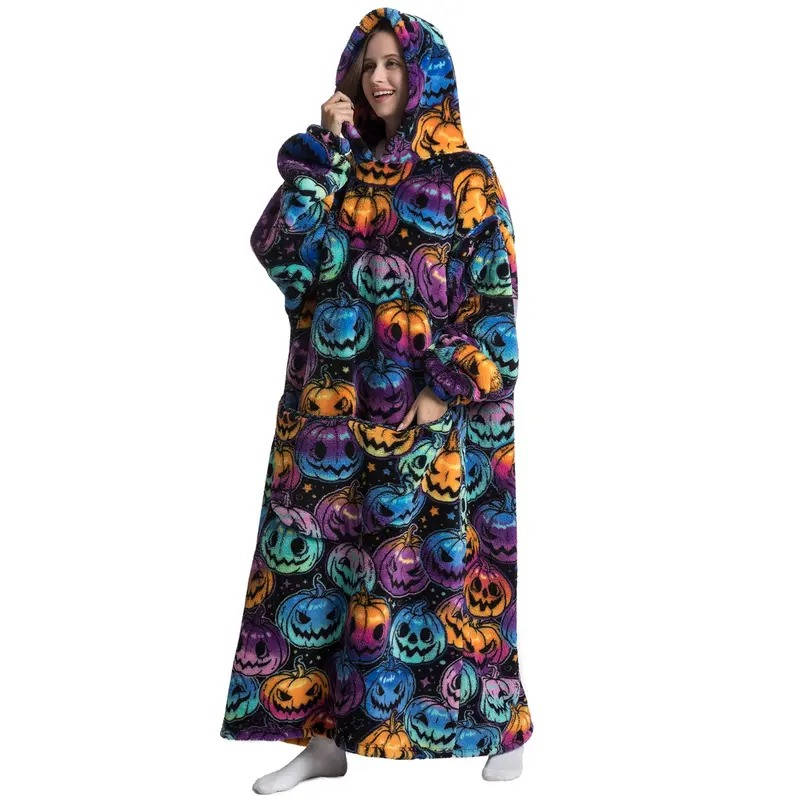 Lavisa - Oversized Wearable Blanket Hoodie with Double Layer Fleece and Sherpa
