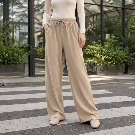 Lavisa - Women's Caitlin High-Rise Wide-Leg Drawstring Pants