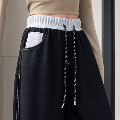 Lavisa - Hazel-Jade Women's Wide Leg Pants with Drawstring Waist