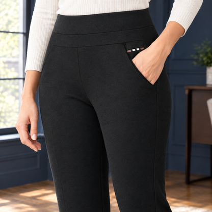 Lavisa - Women's High-Rise Tapered Pull-On Pants - Slim Fit