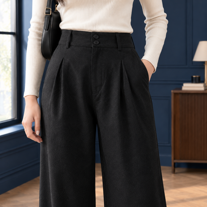 Lavisa - Pomeline-Grace Women's Pleated High Rise Wide Leg Pants