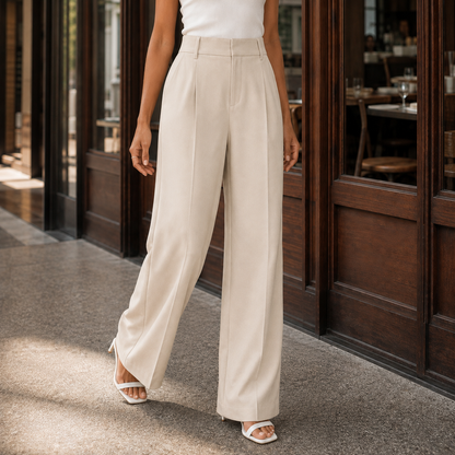 Lavisa - Rosalie-Faye High-Waisted Wide-Leg Tailored Pants