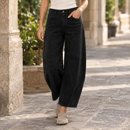 Lavisa - Xenia-Skye Relaxed Barrel Leg Cropped Jeans