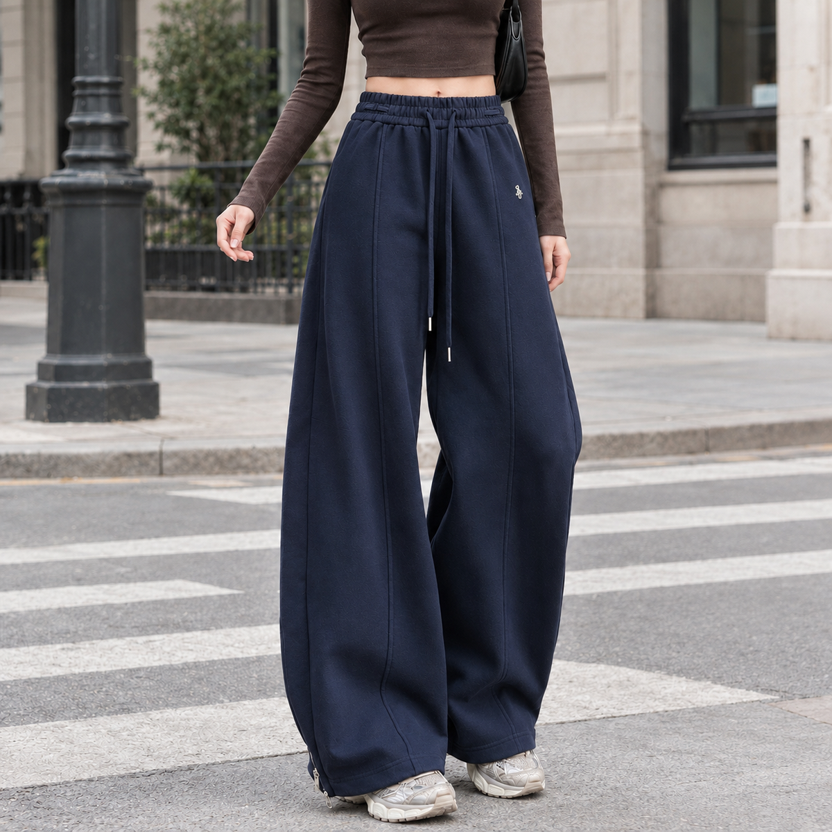 Lavisa - Stella-Skye High-Waisted Wide-Leg Casual Pants