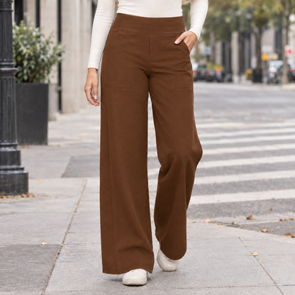 Lavisa - Women's Ada-Jane Wide Straight-Leg Pull-On Pants