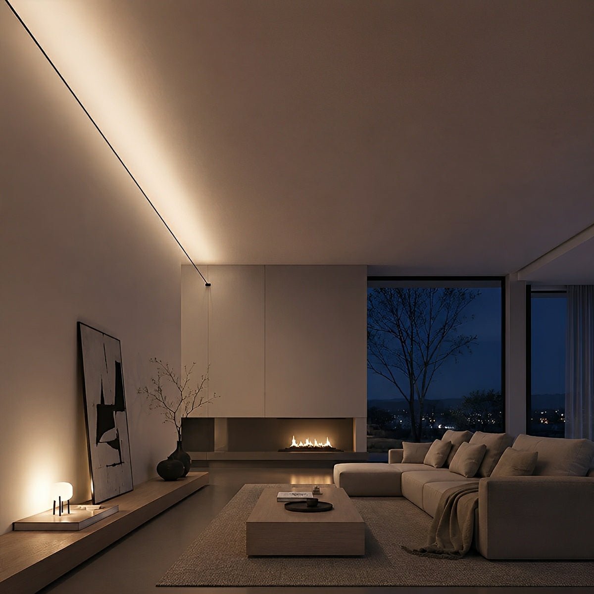 Lavisa - Rotatable LED Linear Strip Light Dimmable Indoor Fixture