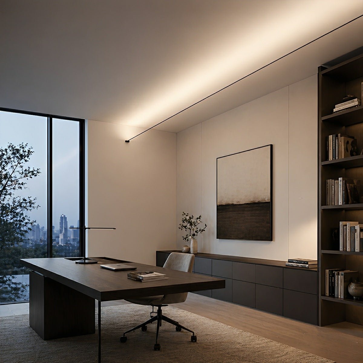 Lavisa - Rotatable LED Linear Strip Light Dimmable Indoor Fixture