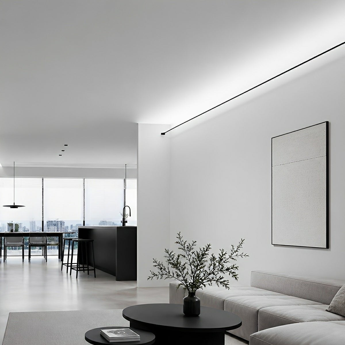 Lavisa - Rotatable LED Linear Strip Light Dimmable Indoor Fixture