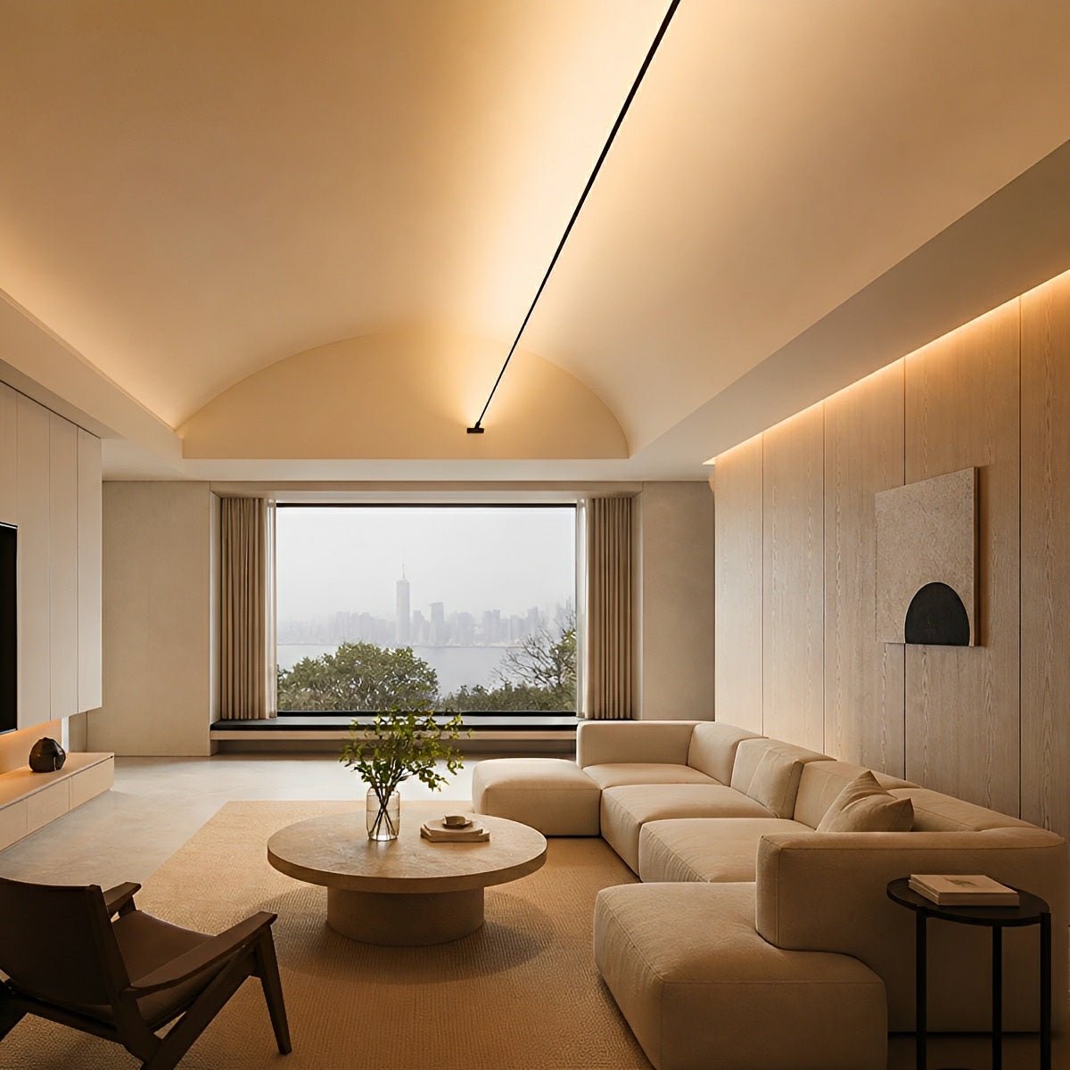 Lavisa - Rotatable LED Linear Strip Light Dimmable Indoor Fixture